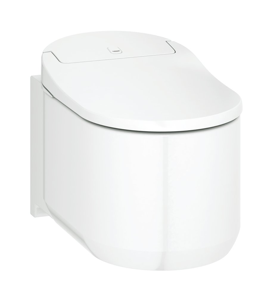 Shower toilet complete system for concealed flushing cisterns, wall-hung