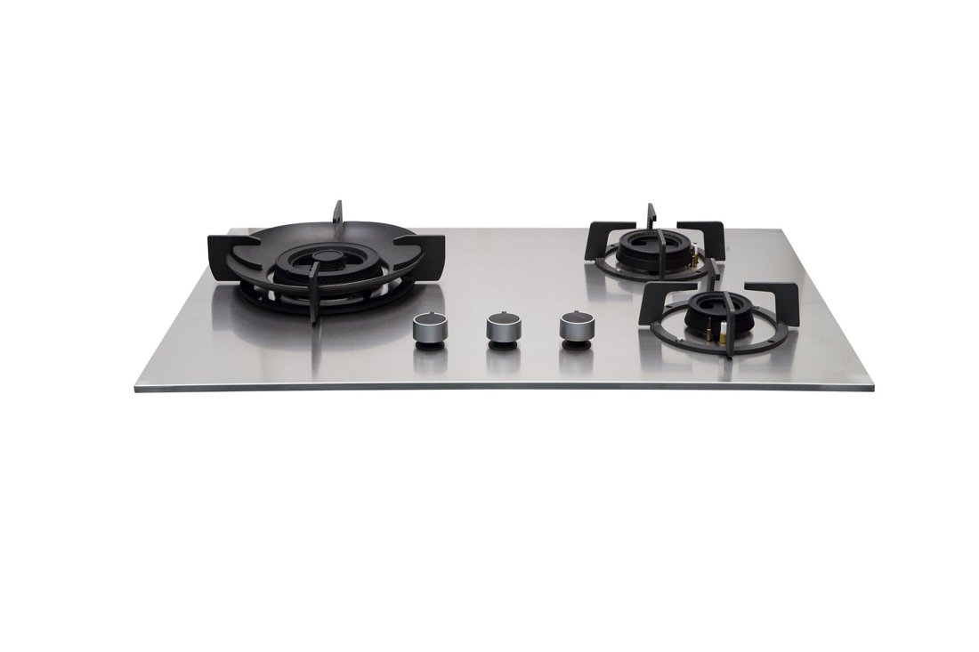 75cm 3 Zone Stainless Steel Gas Hob