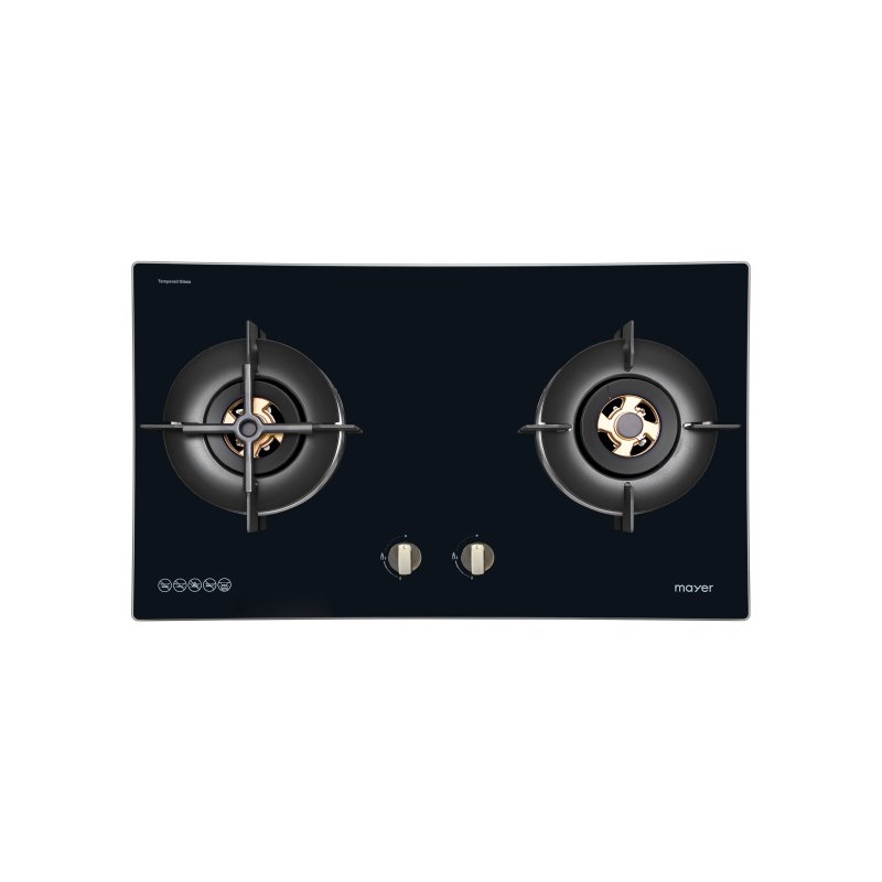 76cm 2 Burner Glass Gas Hob