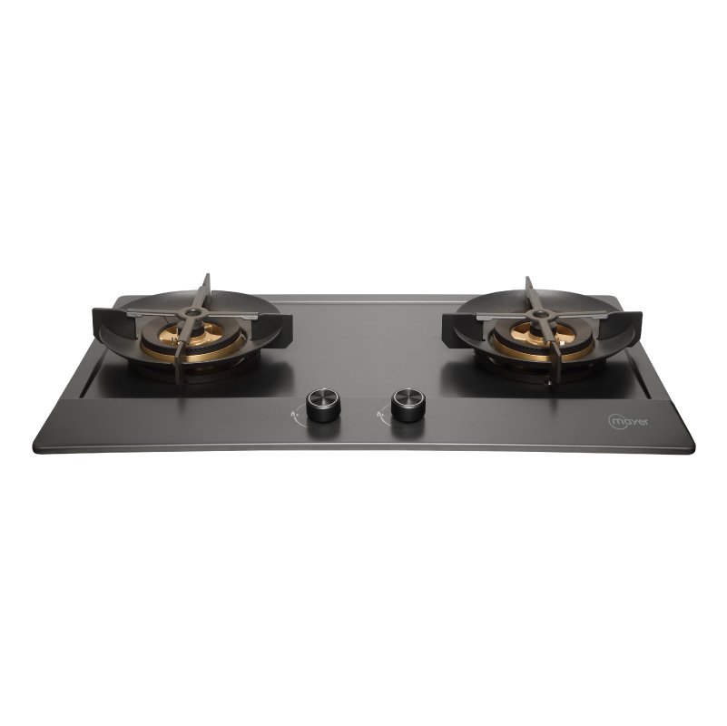 76cm 2 Burner Stainless Steel (Gun Metal Finishing) Gas Hob - Rotguss