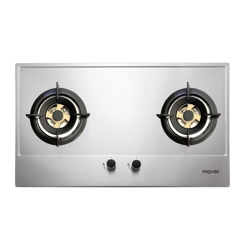 86 cm 2 Burner Stainless Steel Gas Hob