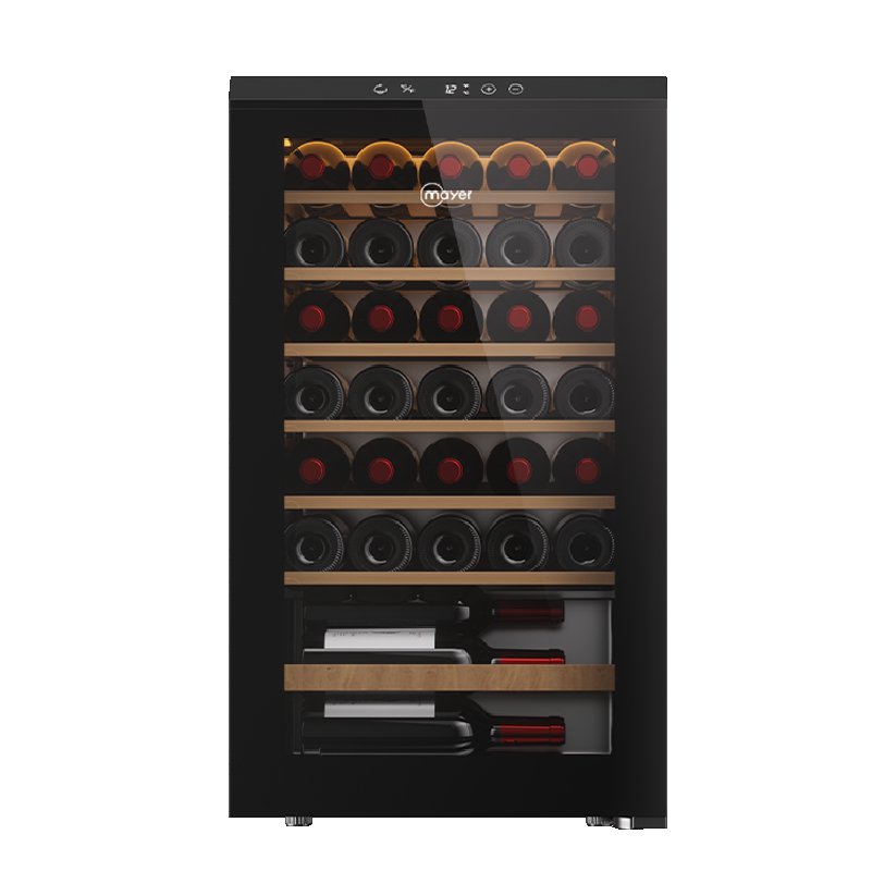34 Bottles Wine Chiller Triple Glass with Anti-UV