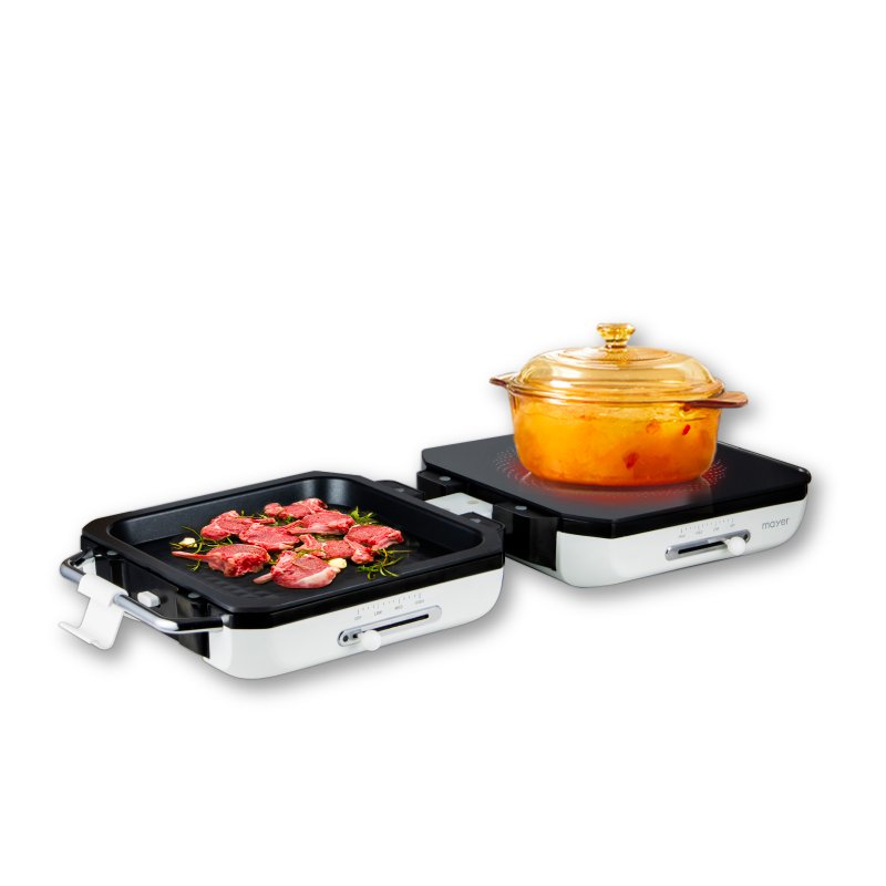 Foldable Multi-Functional Ceramic Cooker with Grill