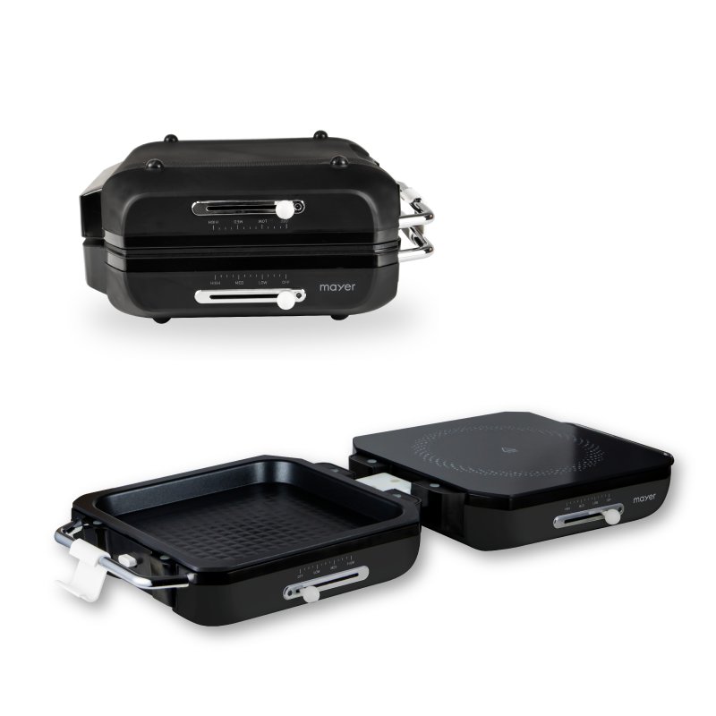 Foldable Multi-Functional Ceramic Cooker with Grill