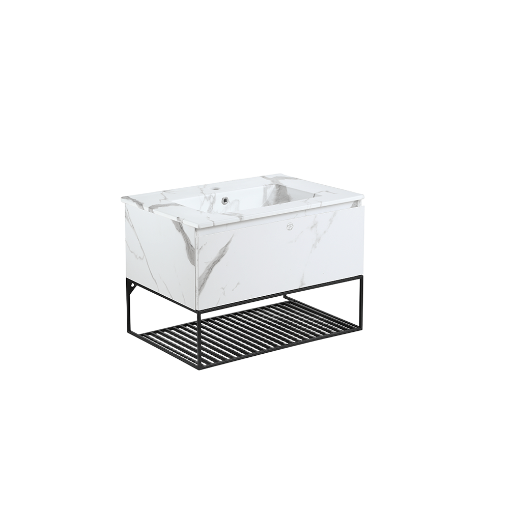 Pull-To-Open Vanity Cabinet 70cm | Insert Basin