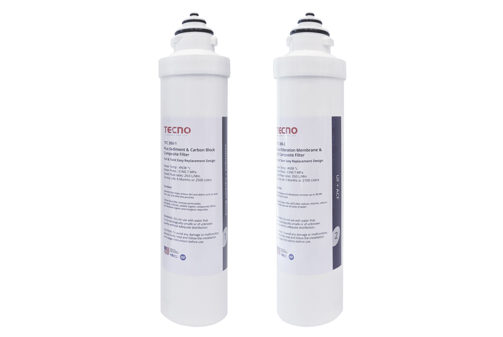 Filter Replacement Pack for TWP 388 Nourish Water Purifier