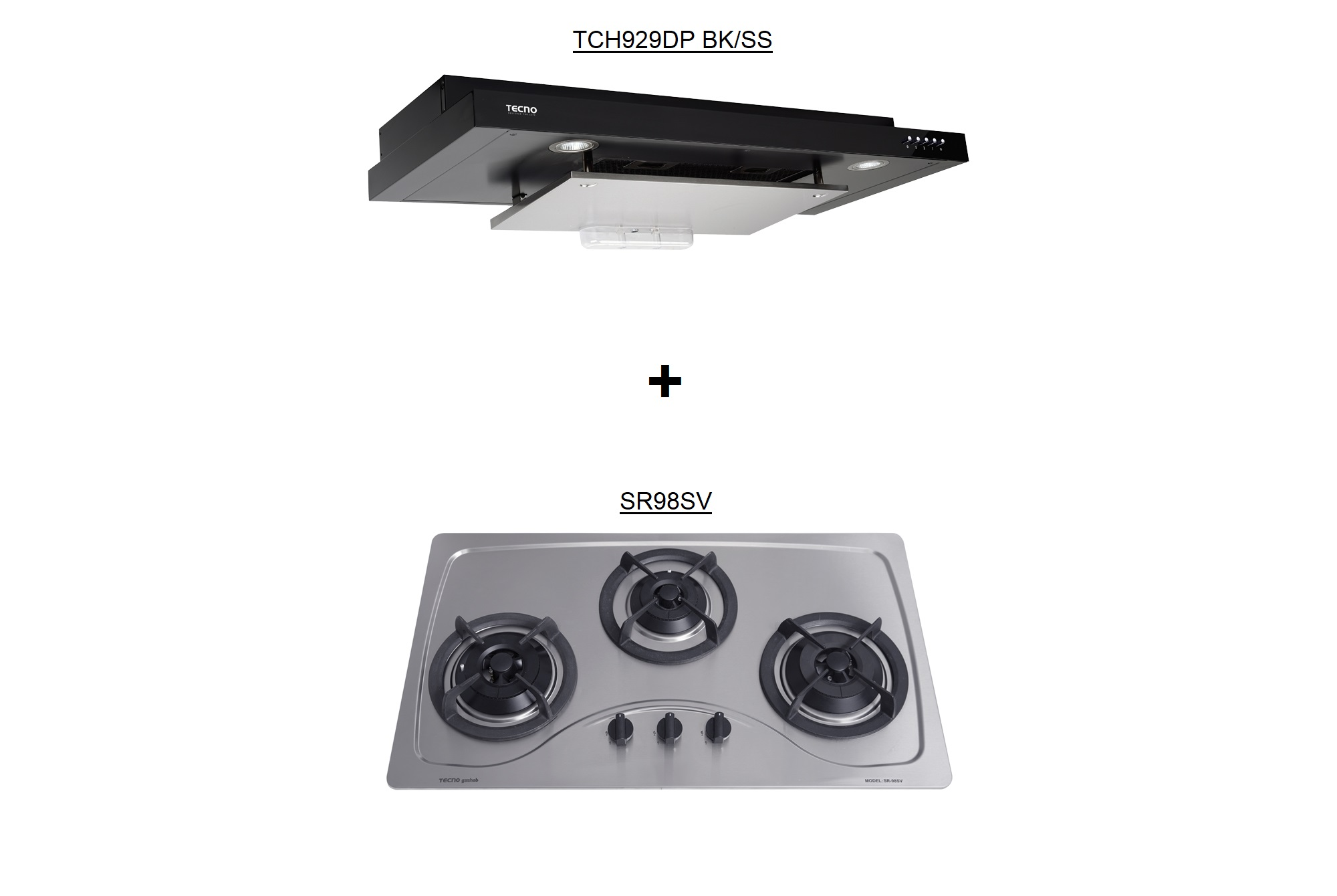 TCH929DP + SR98SV Hob Hood Package Deal