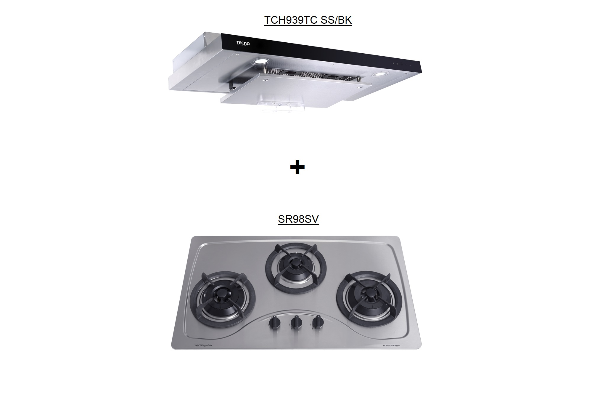 TCH939TC + SR98SV Hob Hood Package Deal