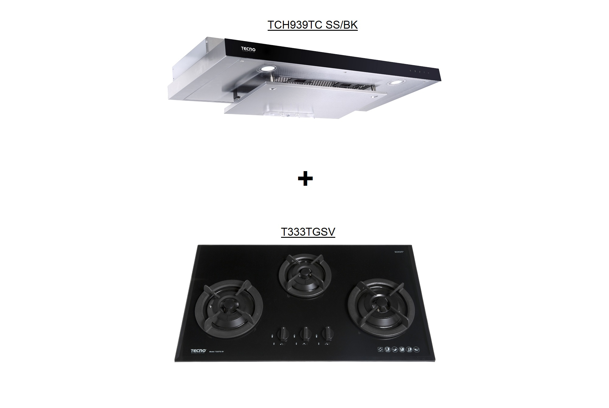 TCH939TC + T333TGSV Hob Hood Package Deal