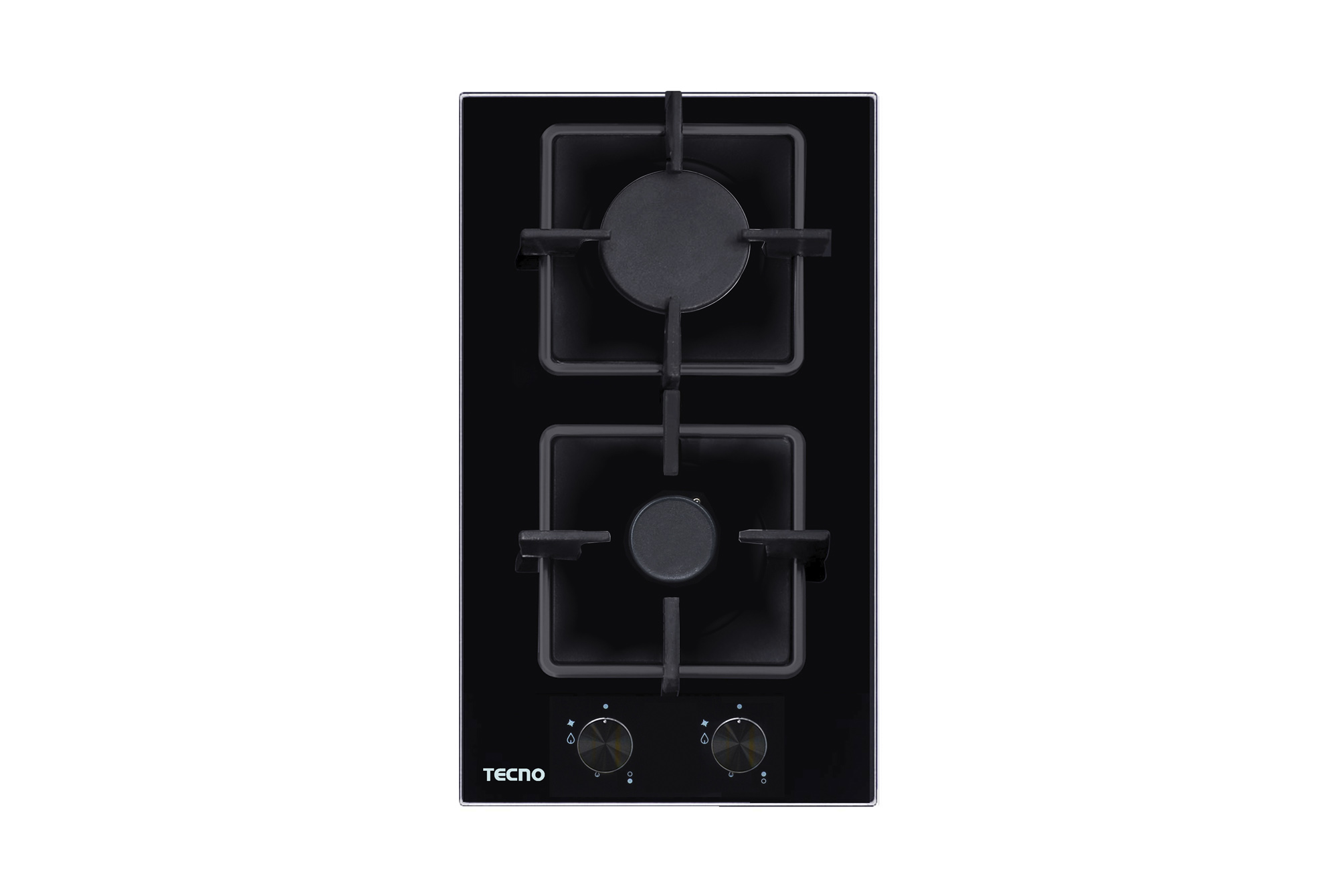 Tecno 2-Burner 30cm Tempered Glass Domino Cooker Hob