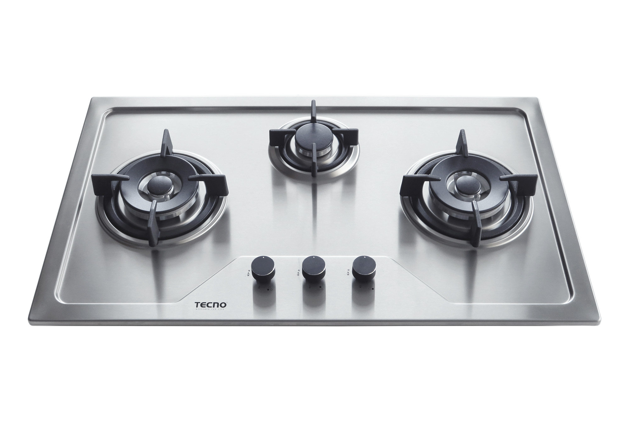 Tecno 3-Burner 86cm Stainless Steel Cooker Hob