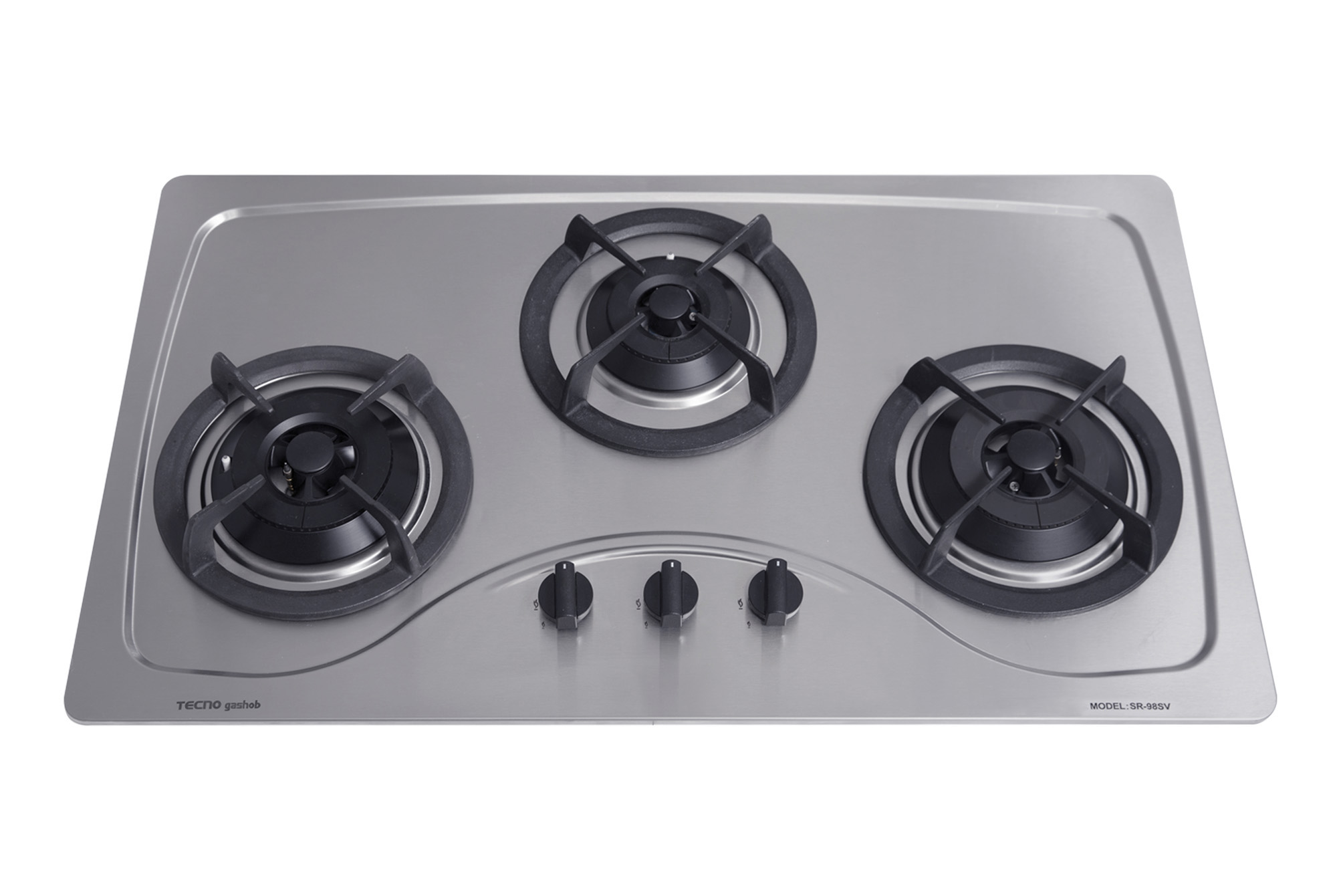 Tecno 3-Burner 86cm Stainless Steel Cooker Hob