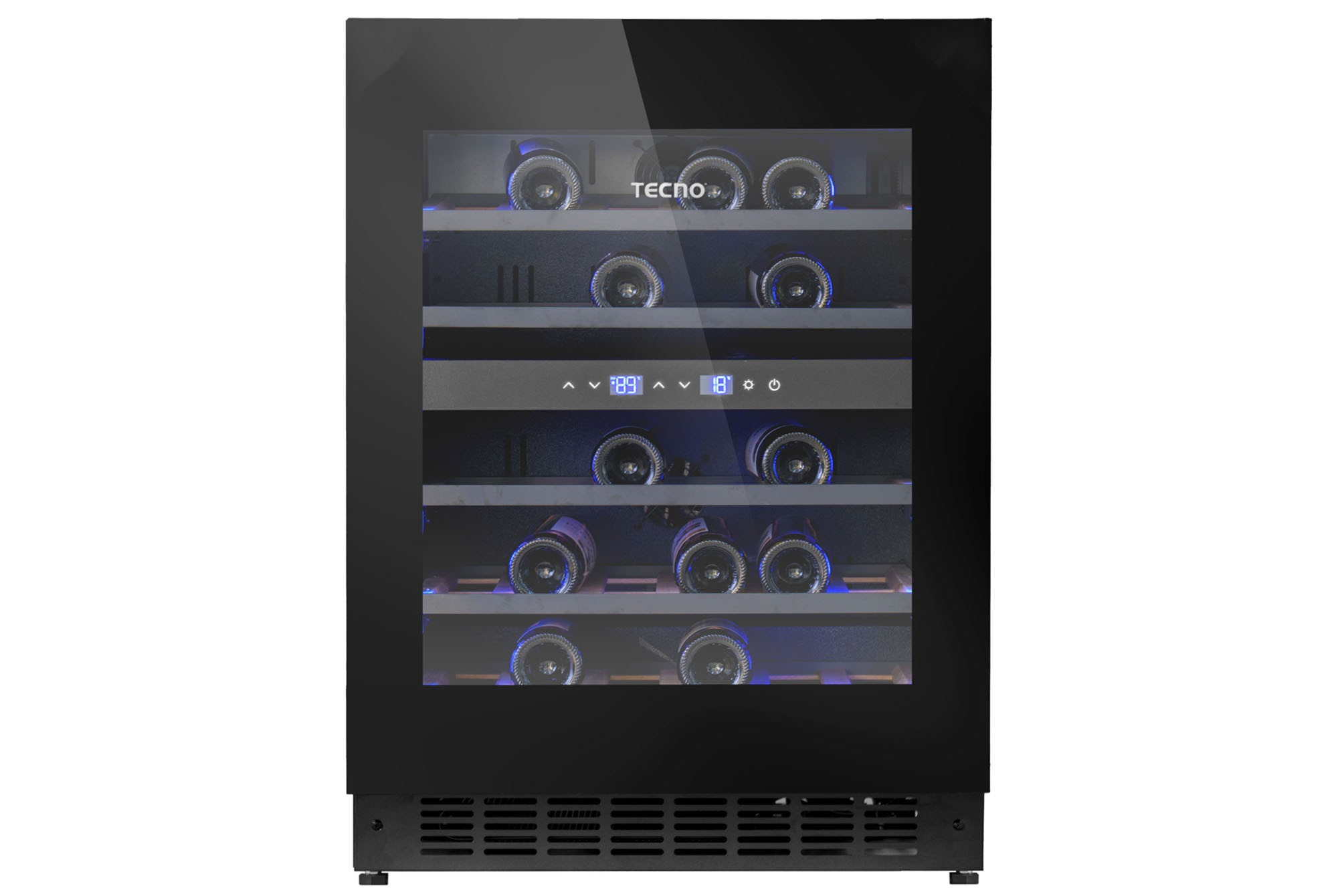 Tecno 34-Bottle Built-in Wine Chiller (Full Black)