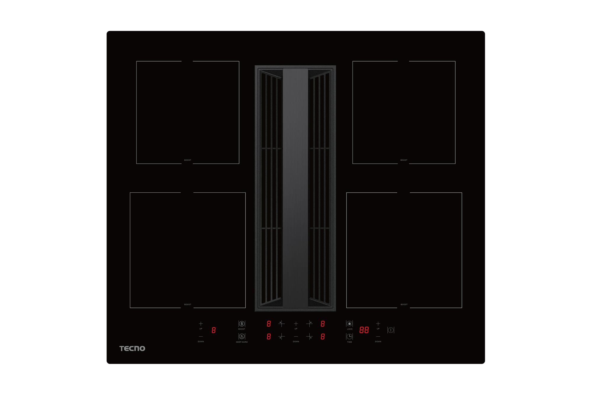 Tecno 60cm Induction Hob with Integrated Plasma Hood