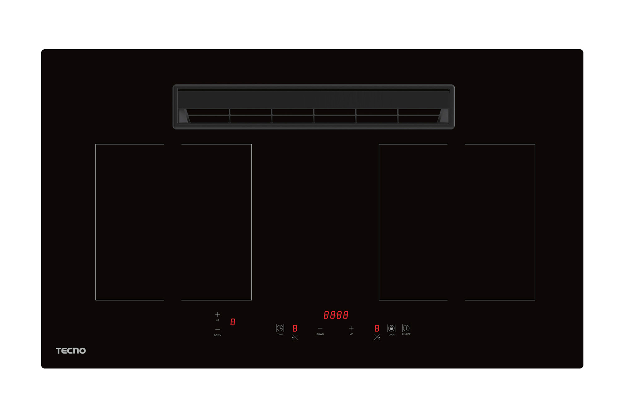 Tecno 73cm Induction Hob with Integrated Plasma Hood