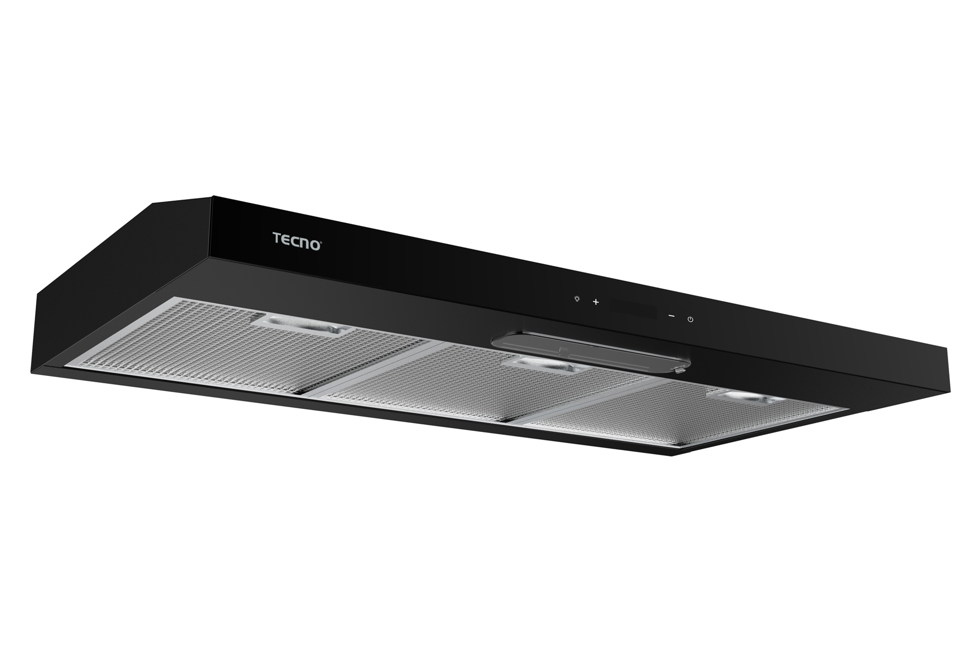 Tecno 90cm Ultra Slim Hood with LED Sensor Touch Controls (Full Matte Black)