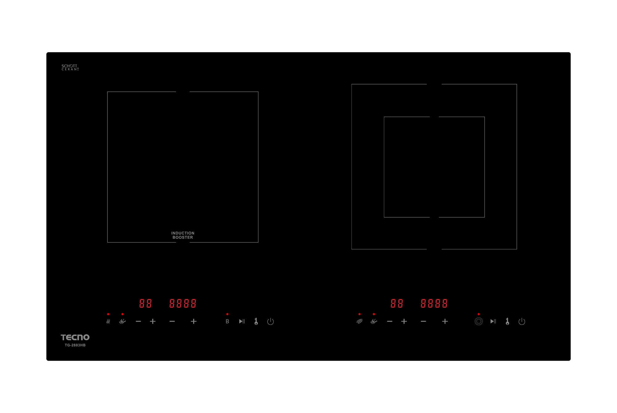 Tecno Induction-Ceramic Hybrid Hob