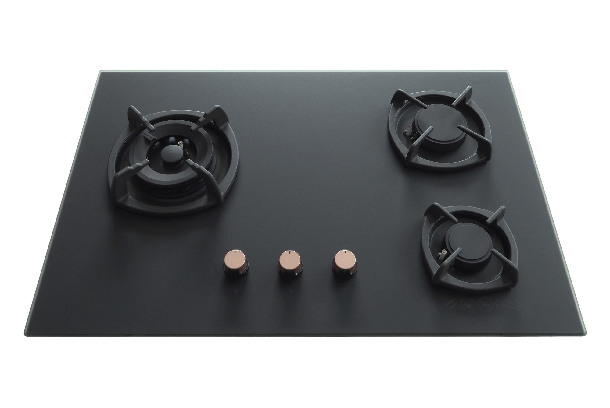 Tecno Matte Series Glass Hob (T23TGSV) with Inferno Wok Burner Technology