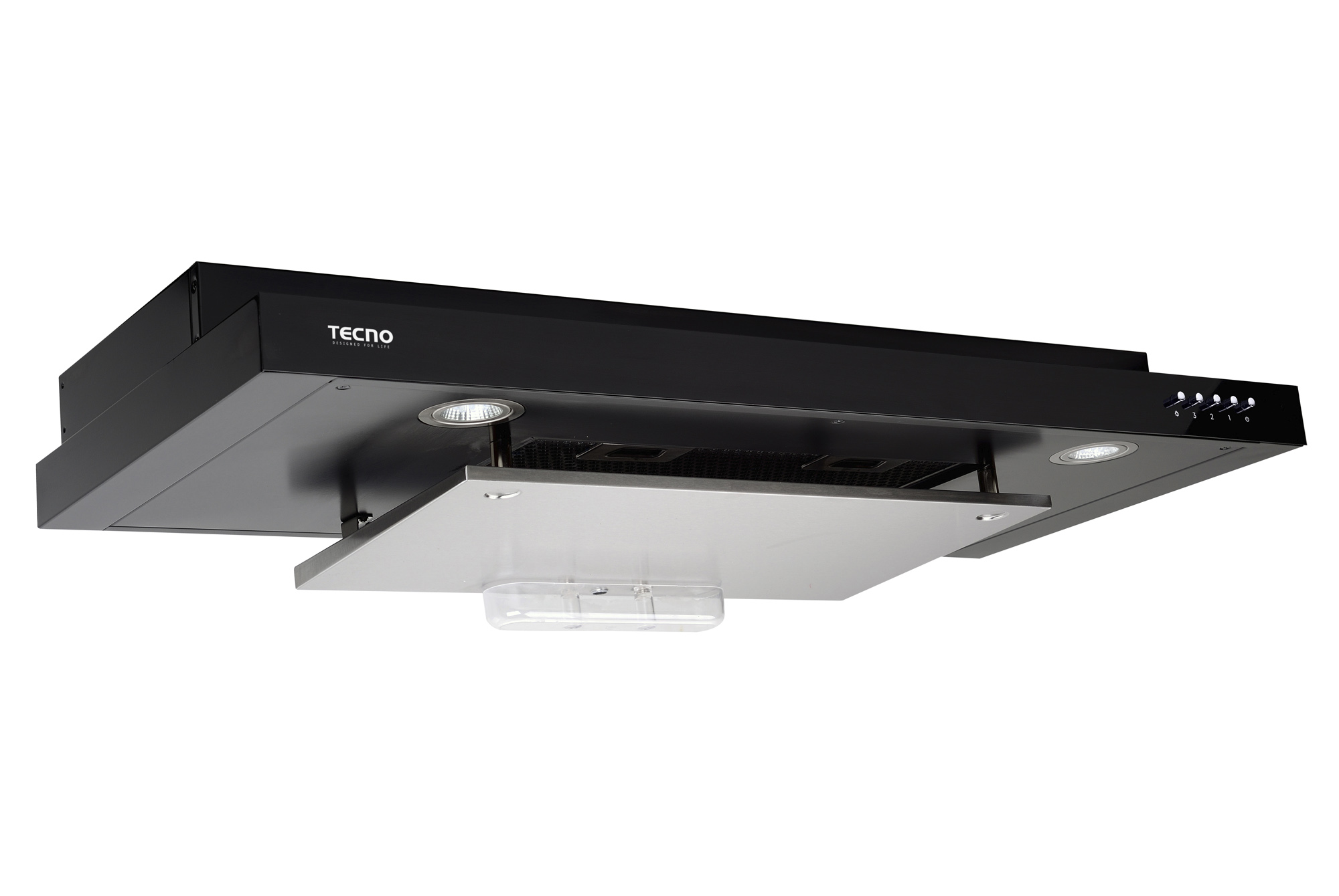 Tecno Slim Line Hood with DYNA-X Motor (Full Black)