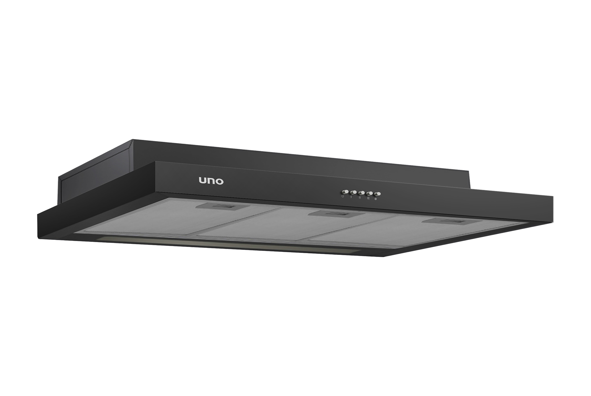 UNO Black Slim Line Cooker Hood