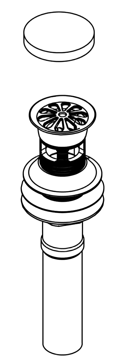Grid Drain With Overflow