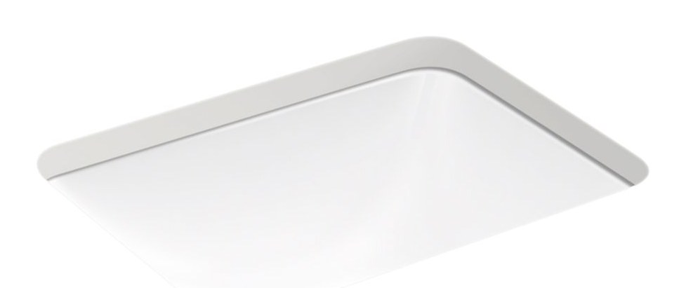 19" Square Under-Mount Bathroom Sink