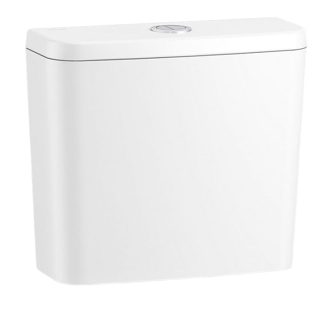 Toilet tank, dual-flush