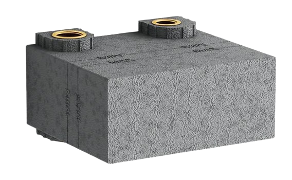 One-port recessed mechanical thermostatic valve