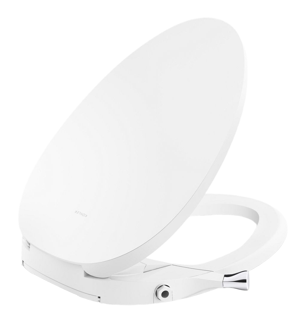 Elongated manual bidet toilet seat