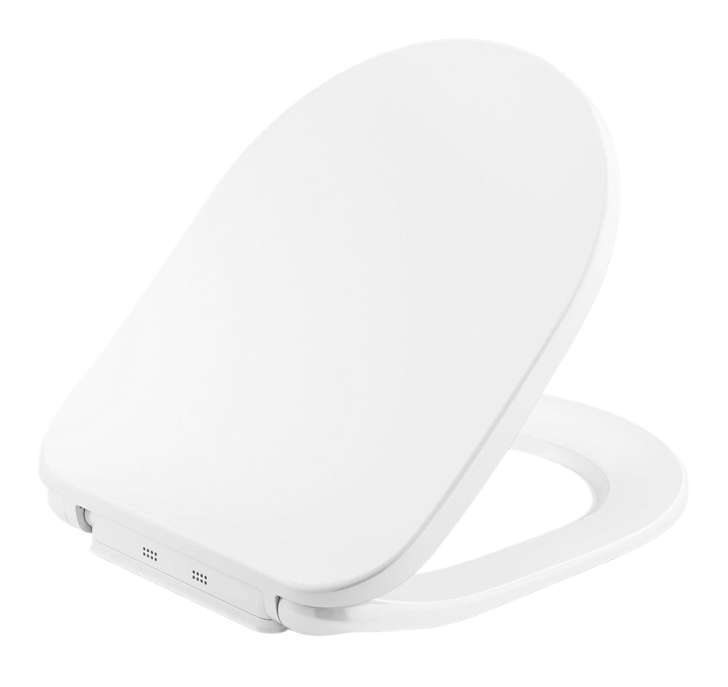 Quiet-Close™ round-front toilet seat