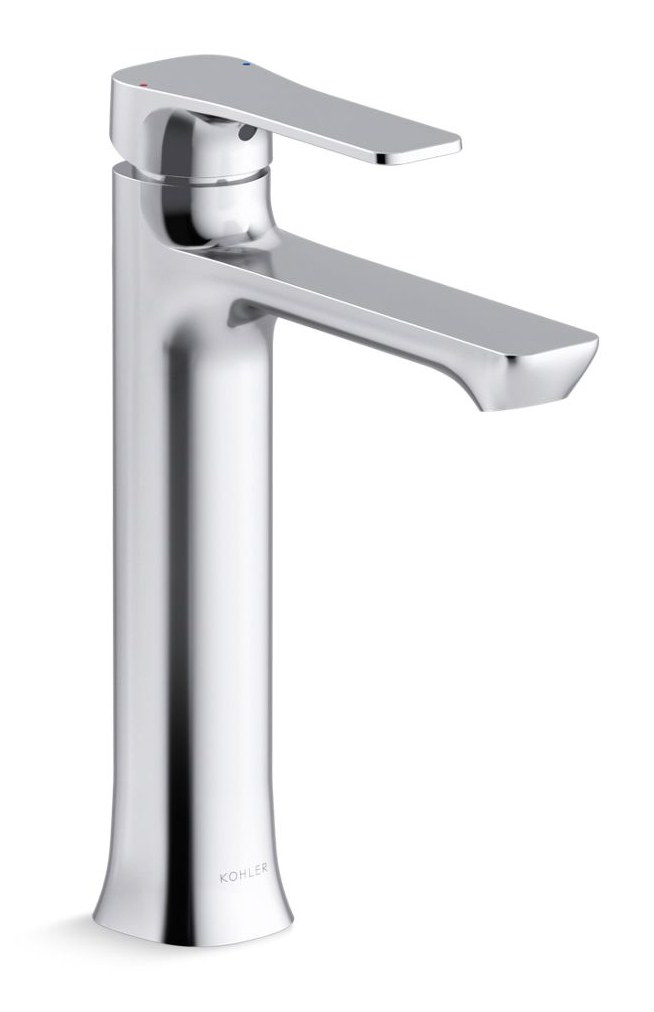 Tall single-handle bathroom sink faucet, 8.3 lpm