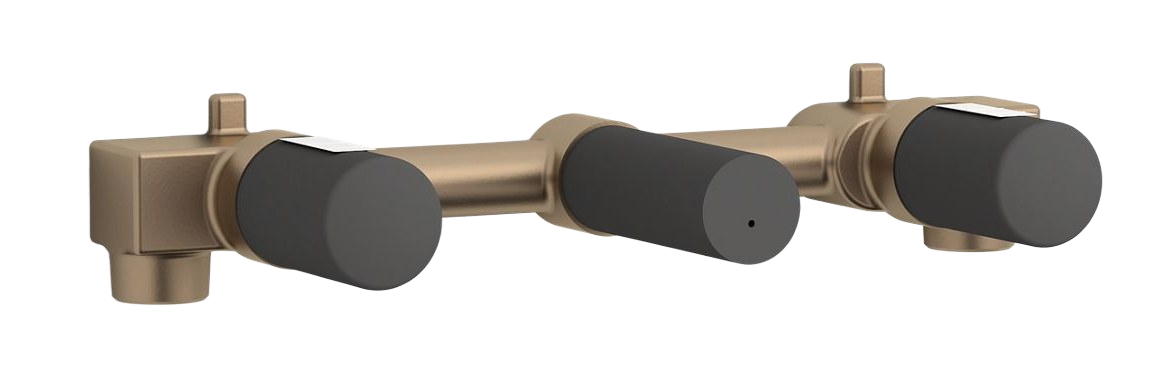 TWO-HANDLE WALL-MOUNT LAV FAUCET VALVE A VERSION
