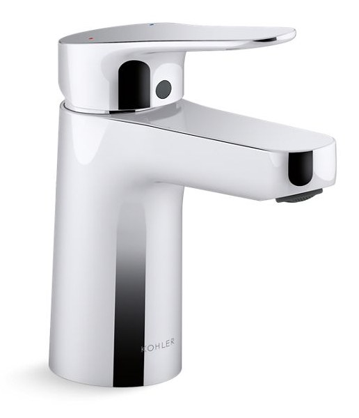 Single-handle bathroom sink faucet with paddle handle, 4.5 lpm