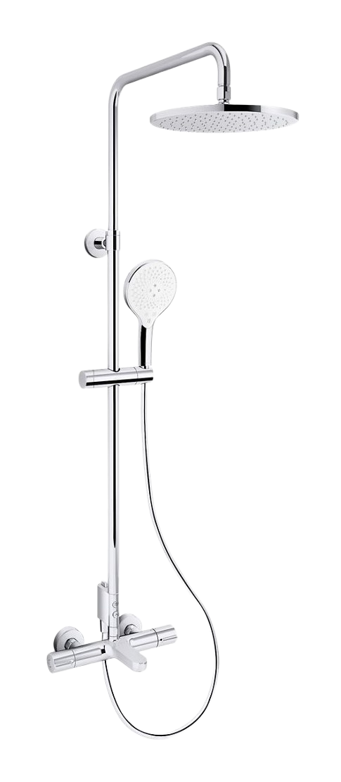 3 Way Thermostatic Shower Column - Direct Connection