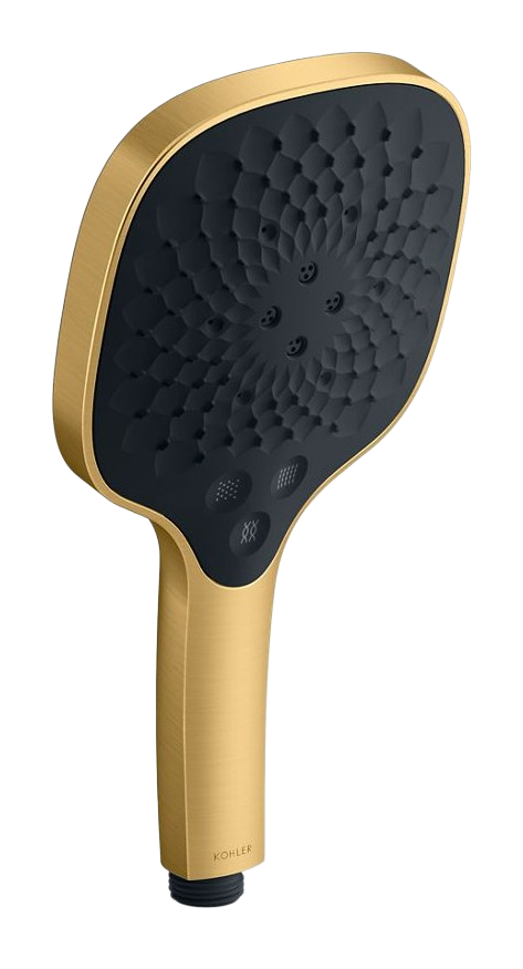 Square three-function handshower, 9.5 lpm