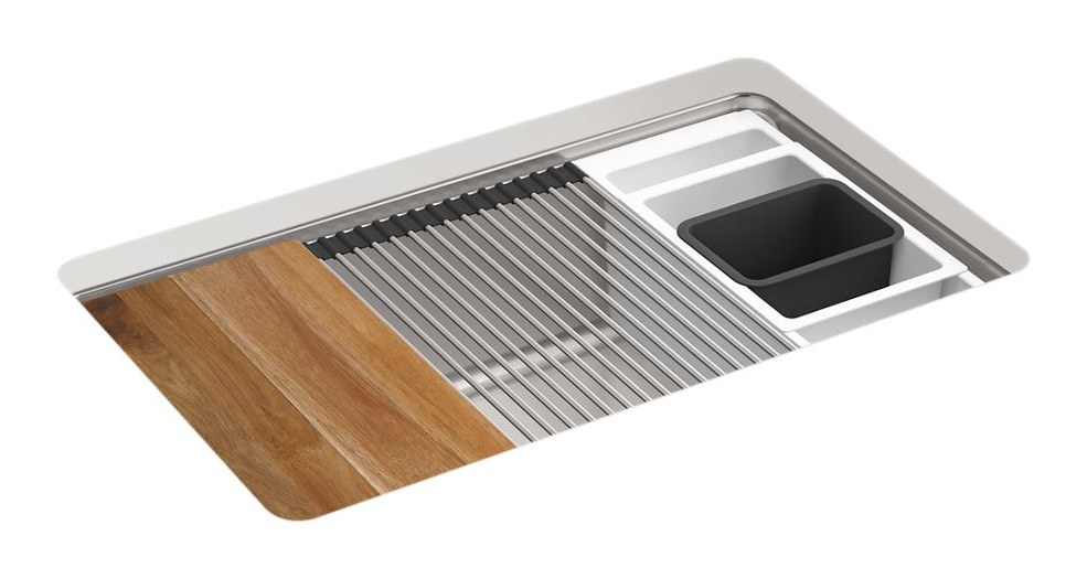 750 mm undercounter single-bowl workstation kitchen sink