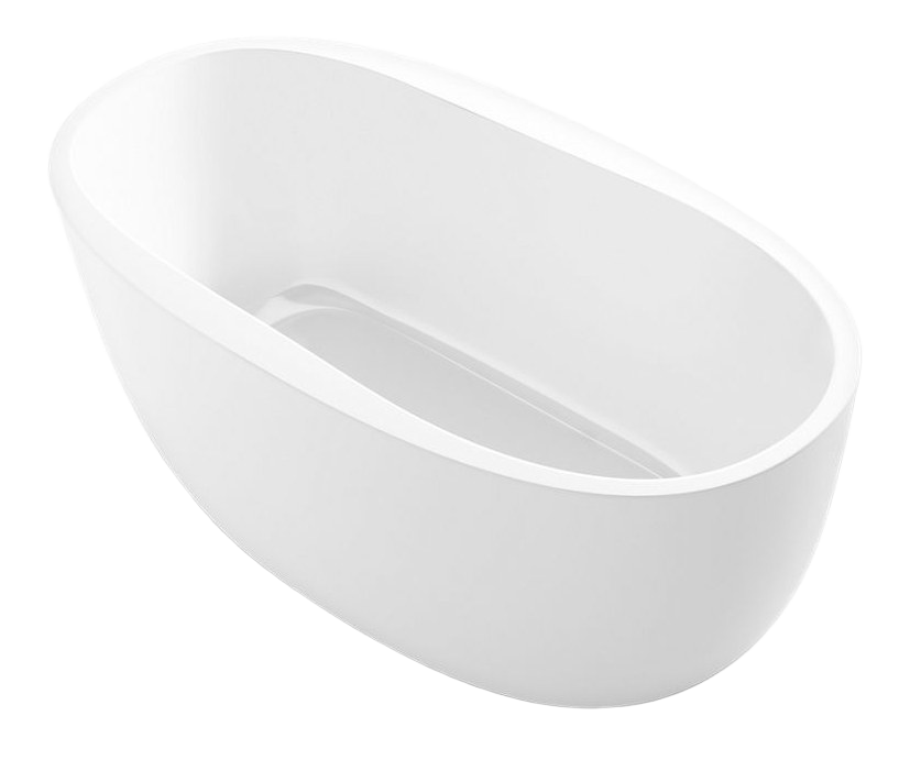 1500 mm x 800 mm freestanding bath with fluted shroud