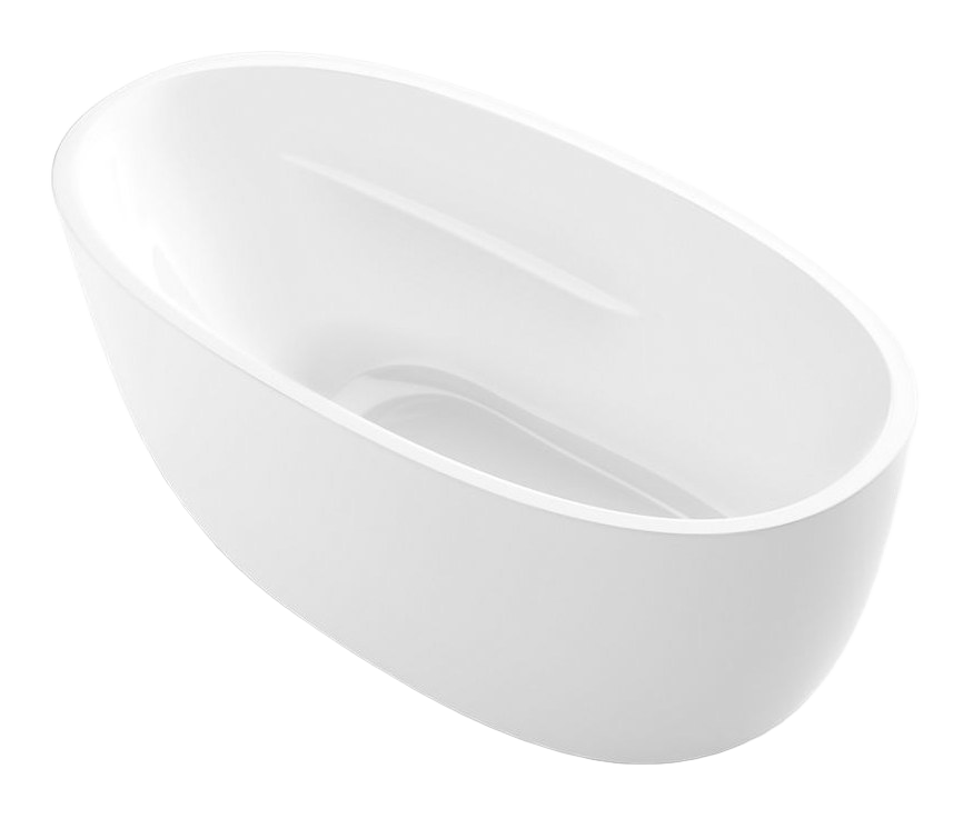 1600 mm x 800 mm freestanding bath with fluted shroud