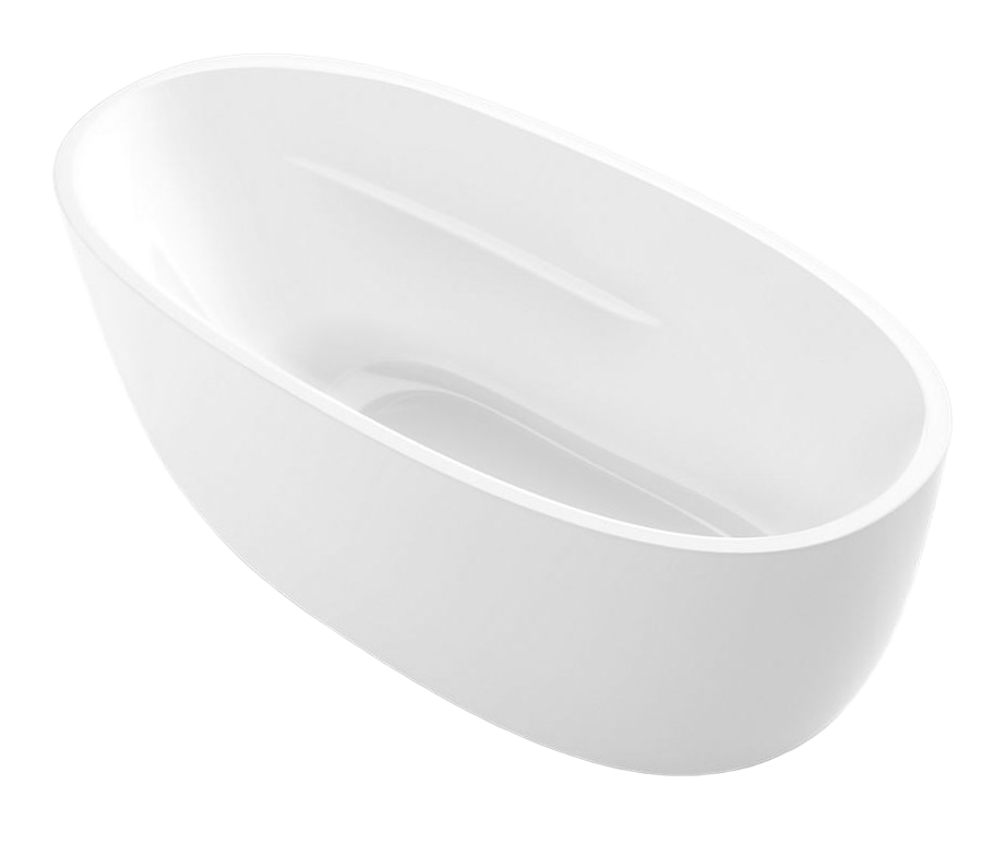 1700 mm x 800 mm freestanding bath with fluted shroud