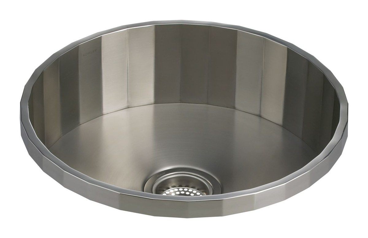 Single-basin self-rimming kitchen sink