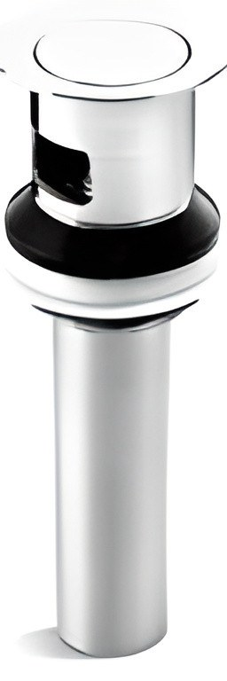 Clicker drain with overflow
