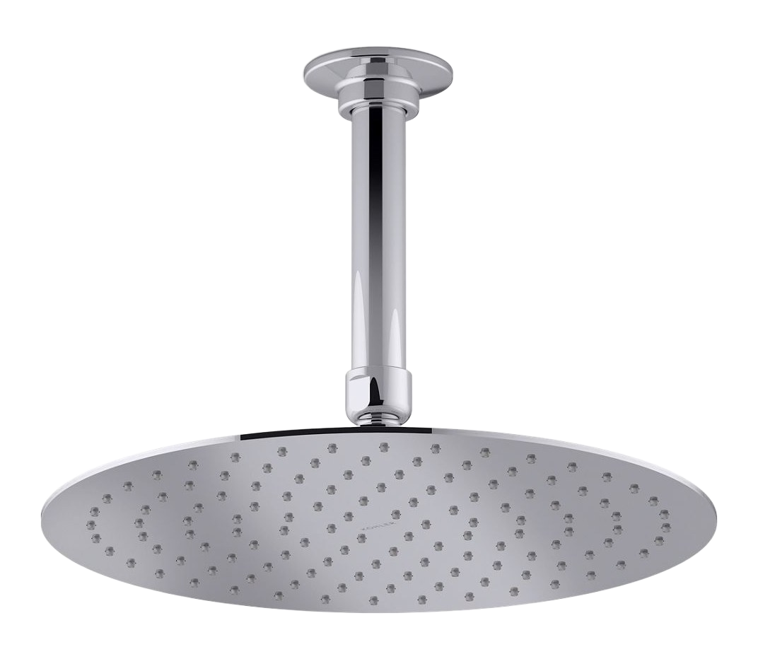 Round 254 mm single-function rainhead, 11 lpm