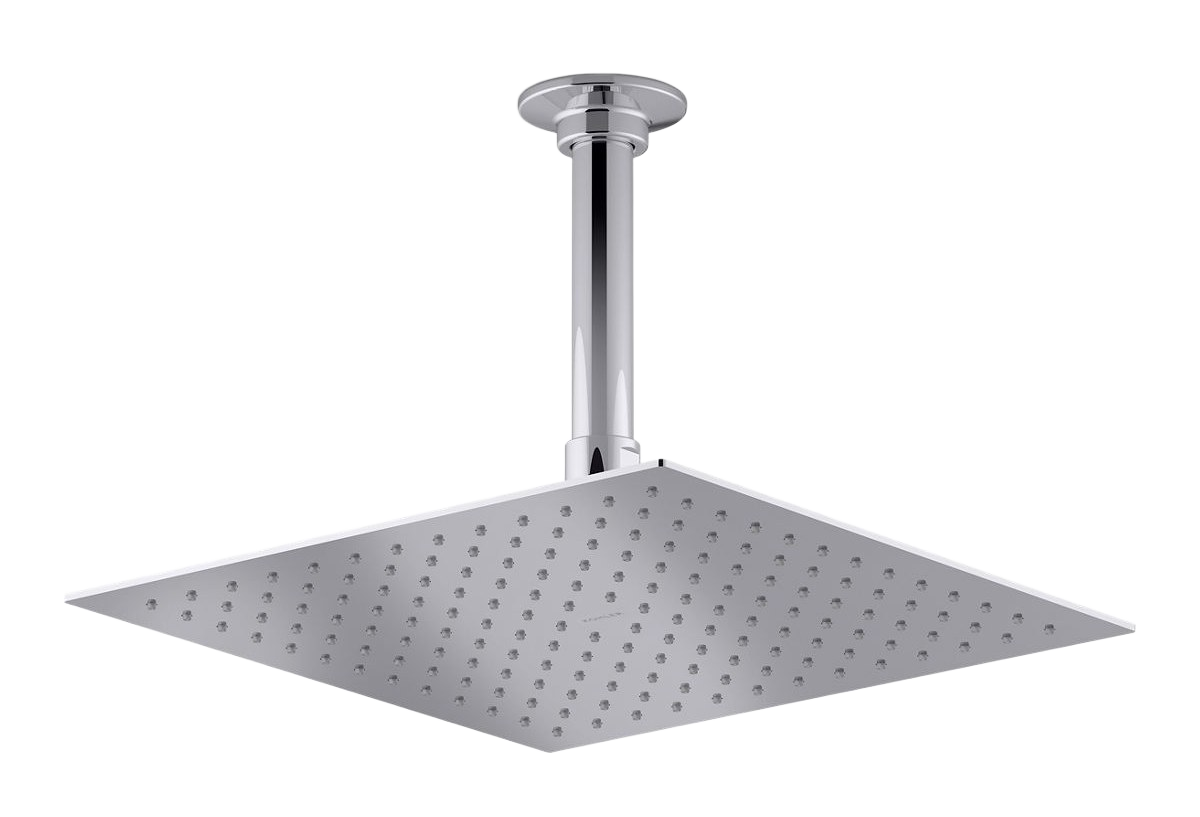Square 254 mm single-function rainhead, 9.5 lpm