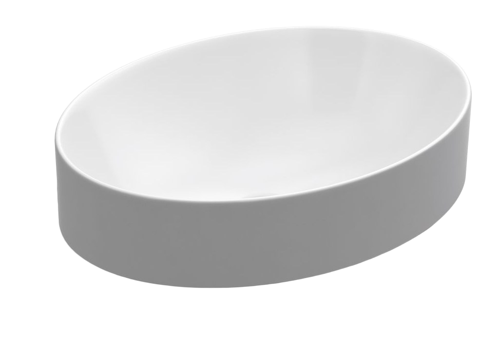 Oval vessel lavatory 20''