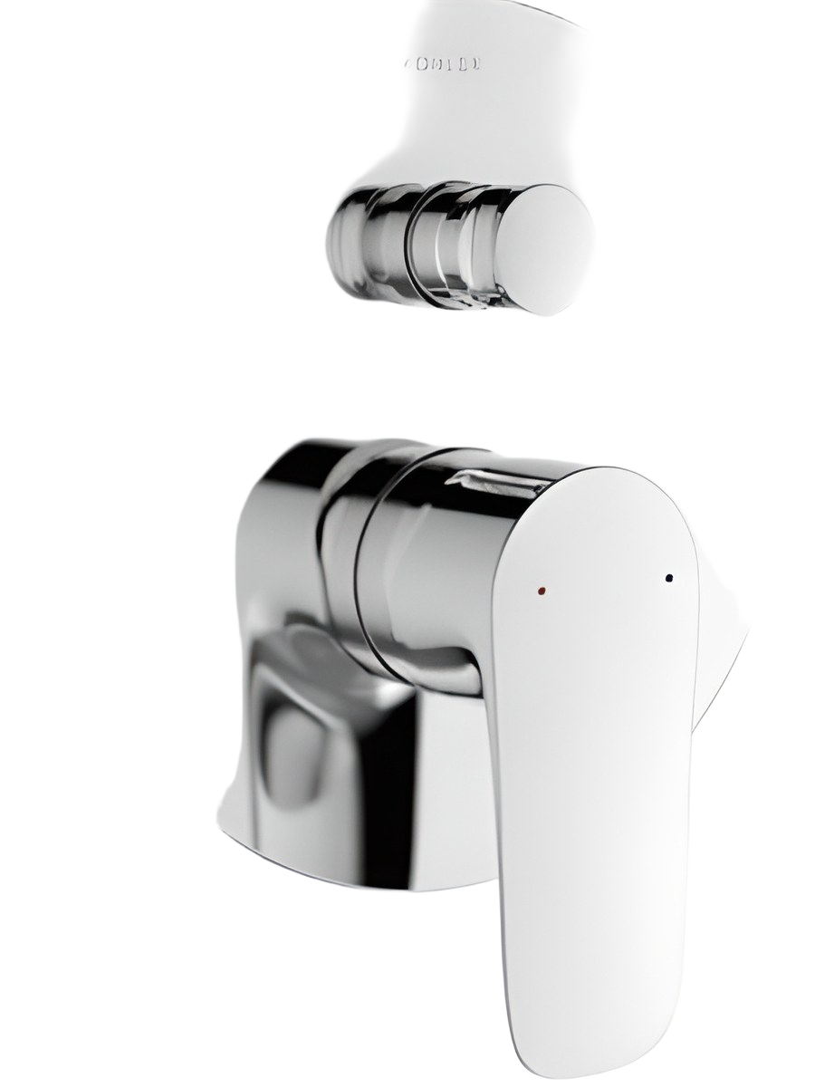 Recessed non-thermostatic bath & shower valve and trim with lever handle