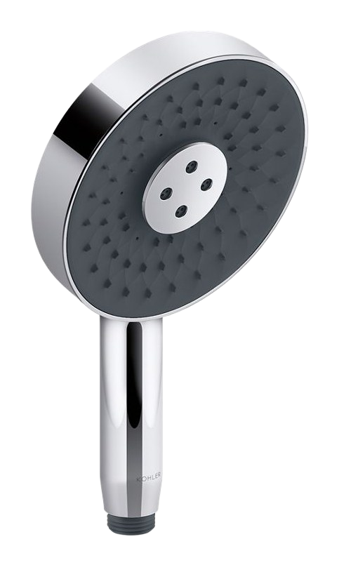 Round three-function handshower, 5.7 lpm