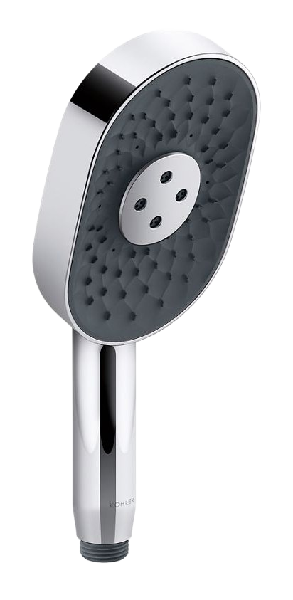 Oblong three-function handshower, 5.7 lpm